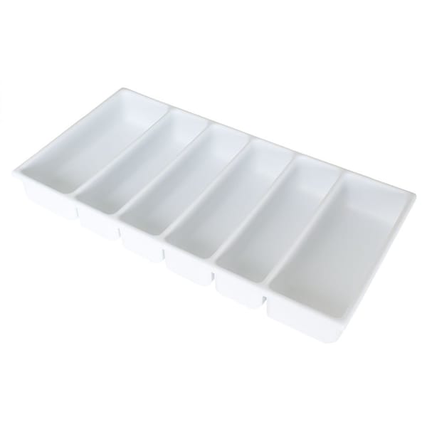 Harloff Six Compartment Medical Cart Drawer Tray, Molded Plastic TRAY6COMP - main